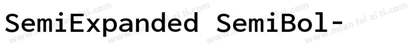 SemiExpanded SemiBol字体转换